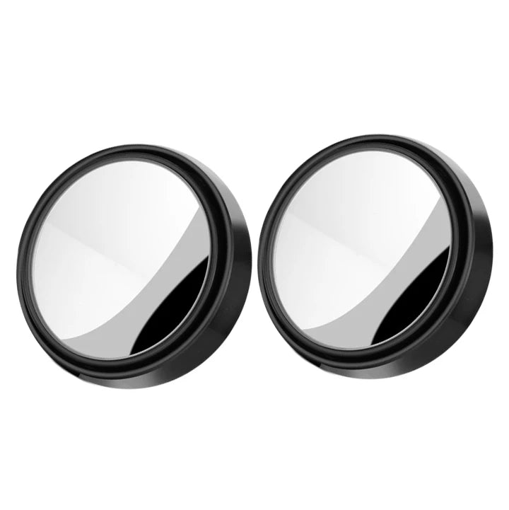 2Pcs round Frame Convex Blind Spot Mirror Safety Driving Wide-Angle 360 Degree Adjustable Clear Rearview Mirror Car Accessories
