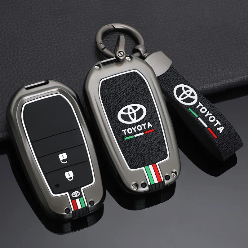 Car Remote Key Cover Case Shell for TOYOTA RAV4 Highland Coralla Hilux Fortuner Land Cruiser Camry Crown Keychain Accessories