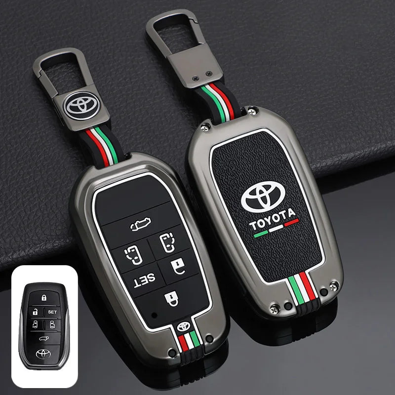 Car Remote Key Cover Case Shell for TOYOTA RAV4 Highland Coralla Hilux Fortuner Land Cruiser Camry Crown Keychain Accessories