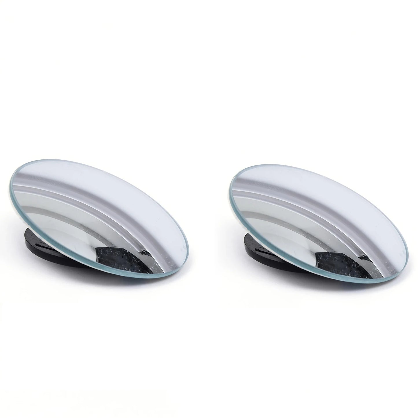 2Pcs round Frame Convex Blind Spot Mirror Safety Driving Wide-Angle 360 Degree Adjustable Clear Rearview Mirror Car Accessories