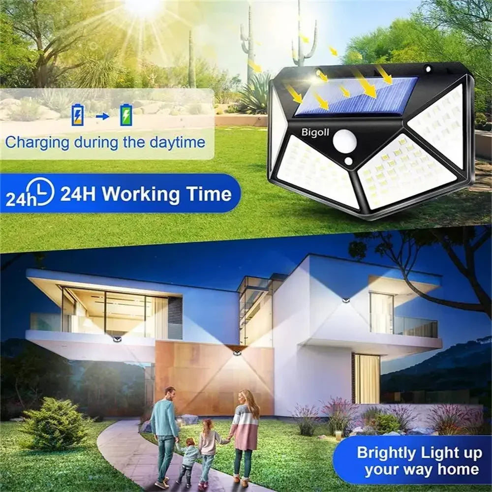 1-8Pcs Multifunctional LED Solar Light with Motion Sensor Outdoor Garden Courtyard Waterproof Decoration 140° Lighting Wall Lamp
