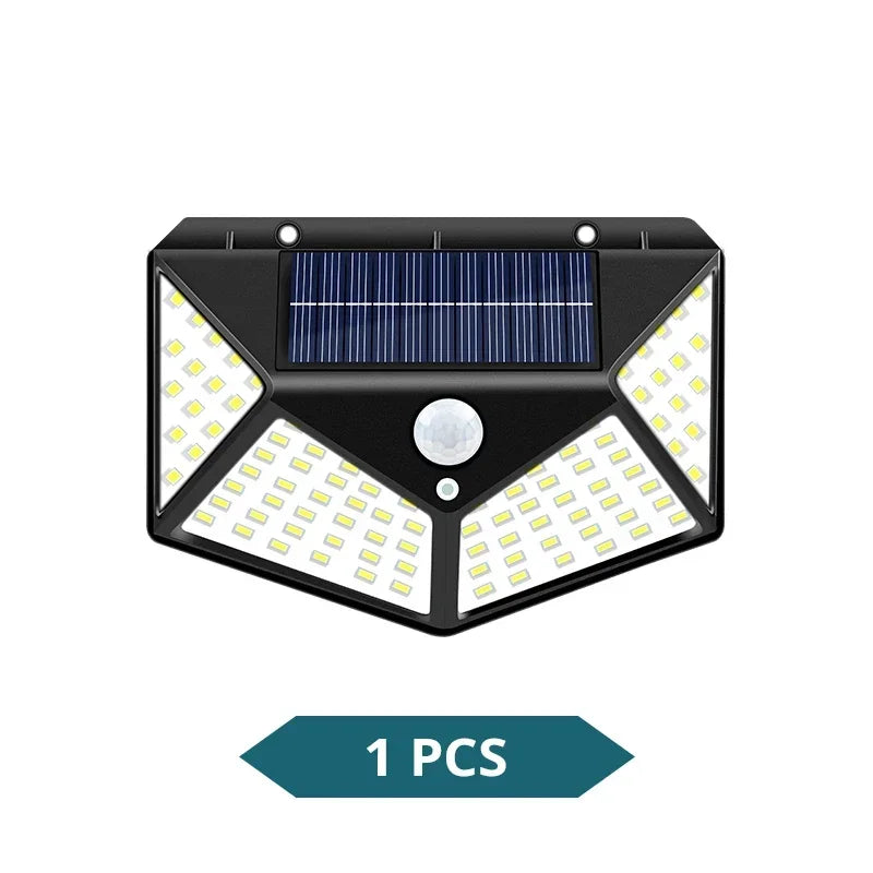 1-8Pcs Multifunctional LED Solar Light with Motion Sensor Outdoor Garden Courtyard Waterproof Decoration 140° Lighting Wall Lamp