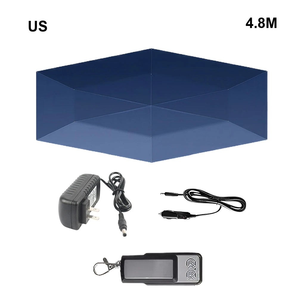 Car Umbrella Fully-Automatic Awning Tent Auto Smart Insulated Cover Outdoor Waterproof Folded Canopy Cover Sun Shade Car Tent