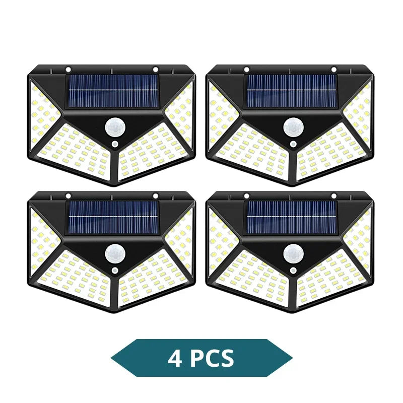 1-8Pcs Multifunctional LED Solar Light with Motion Sensor Outdoor Garden Courtyard Waterproof Decoration 140° Lighting Wall Lamp