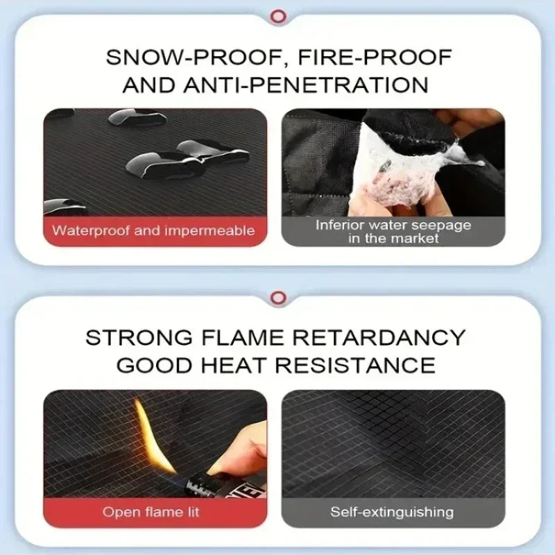 Universal Suv Snow Protector Universal Car Windshield Snow Cover with Magnets Premium Oxford Cloth Frost Protection for Winter