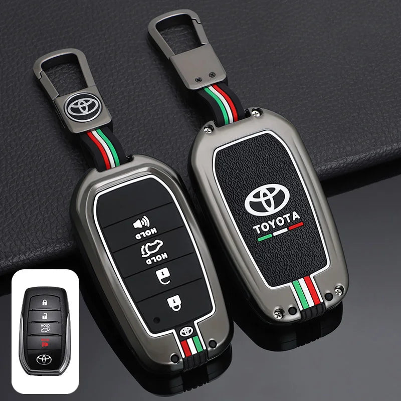 Car Remote Key Cover Case Shell for TOYOTA RAV4 Highland Coralla Hilux Fortuner Land Cruiser Camry Crown Keychain Accessories