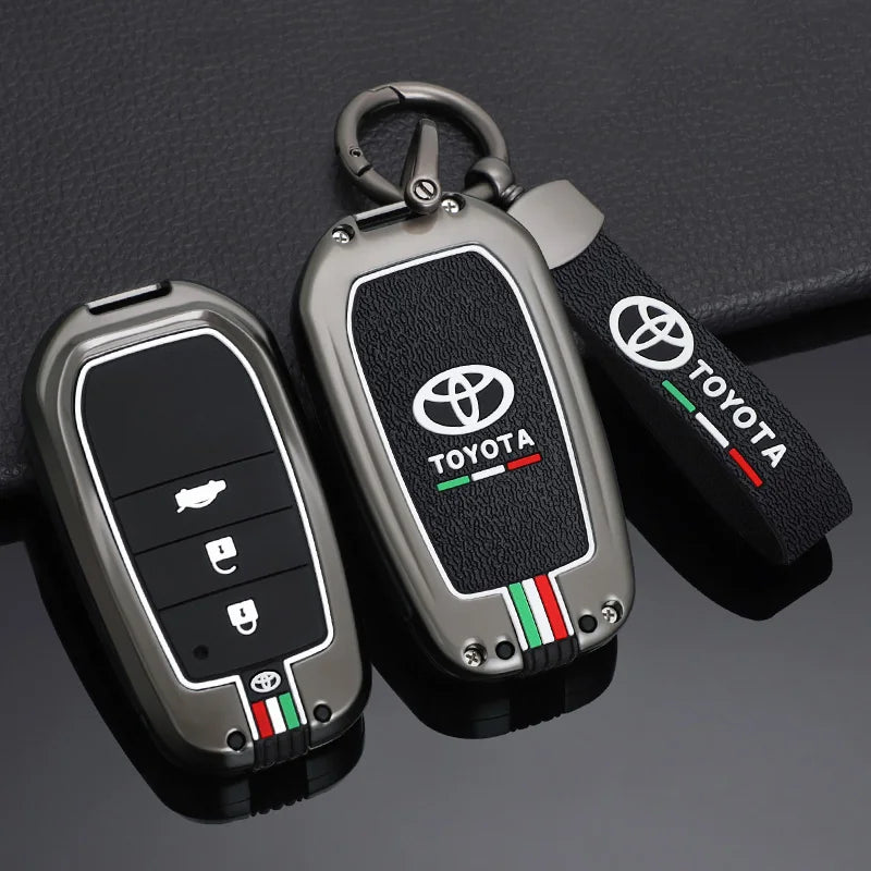 Car Remote Key Cover Case Shell for TOYOTA RAV4 Highland Coralla Hilux Fortuner Land Cruiser Camry Crown Keychain Accessories