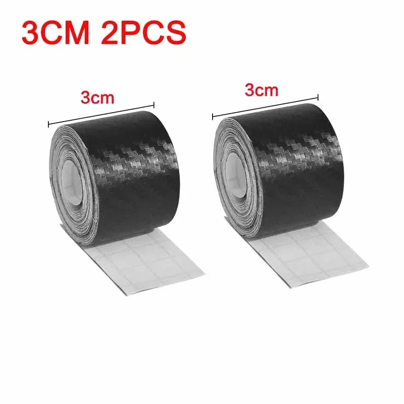 1-2Pcs Nano Carbon Fiber Car Sticker Paste Protector Strip DIY Automotive Protective Film Auto Door Sill Side anti Scratch Tape