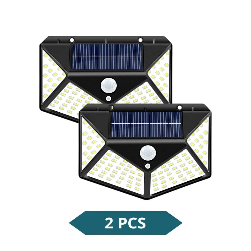 1-8Pcs Multifunctional LED Solar Light with Motion Sensor Outdoor Garden Courtyard Waterproof Decoration 140° Lighting Wall Lamp