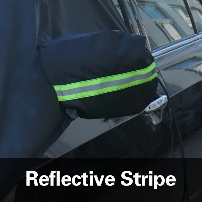 Universal Oxford Fabric Car Front Windscreen Cover Car Windshield Snow Sun Shade Cover with Reflective Stripe Winter Snow Cover