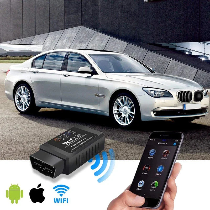 OBD2 WIFI ELM327 V1.5 Scanner Car Code Reader Diagnostic Tool for Iphone IOS /Android Automotive Fault Detector