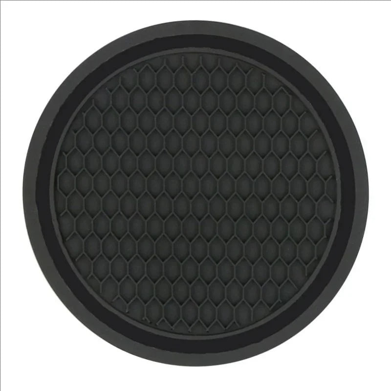 2Pcs Black Car Auto Cup Holder anti Slip Insert Coasters Pads Interior Accessories for Most Cups Accessories