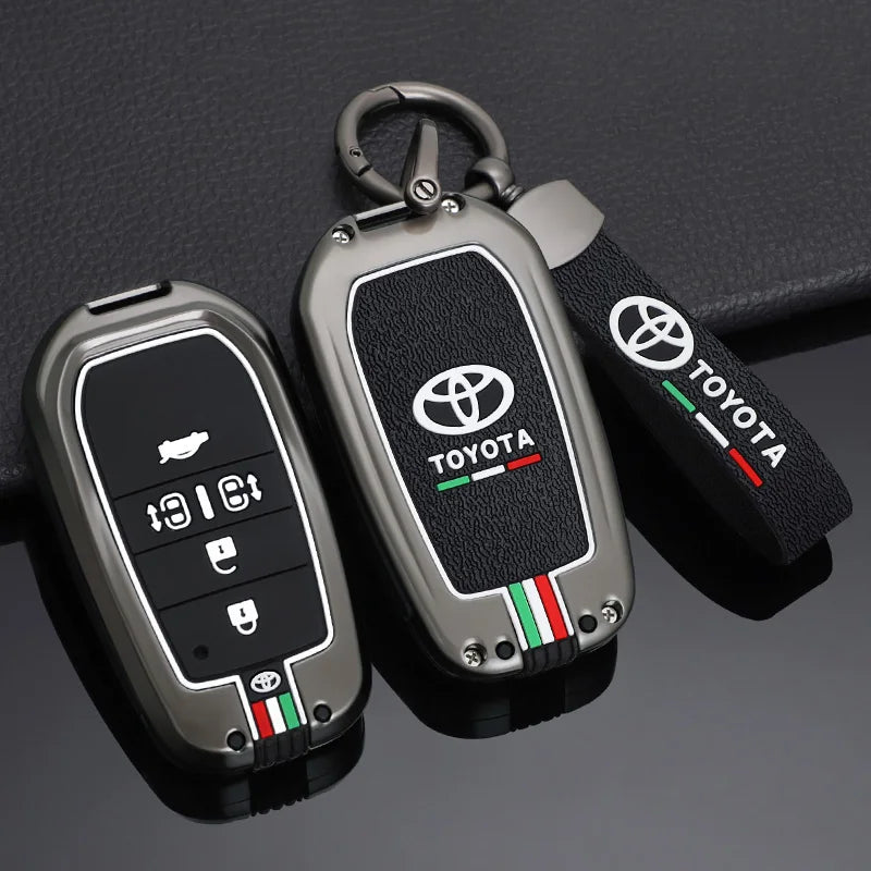 Car Remote Key Cover Case Shell for TOYOTA RAV4 Highland Coralla Hilux Fortuner Land Cruiser Camry Crown Keychain Accessories