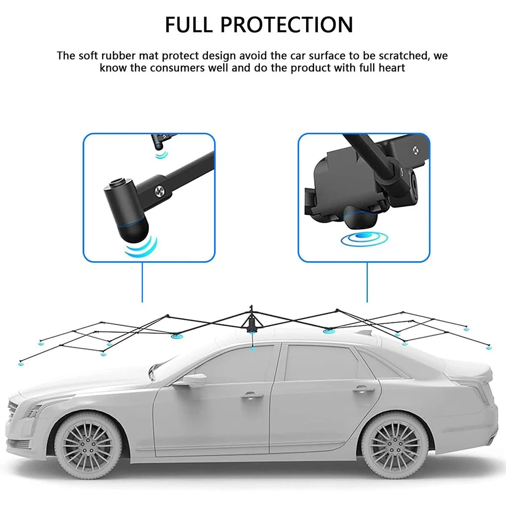 Car Umbrella Fully-Automatic Awning Tent Auto Smart Insulated Cover Outdoor Waterproof Folded Canopy Cover Sun Shade Car Tent