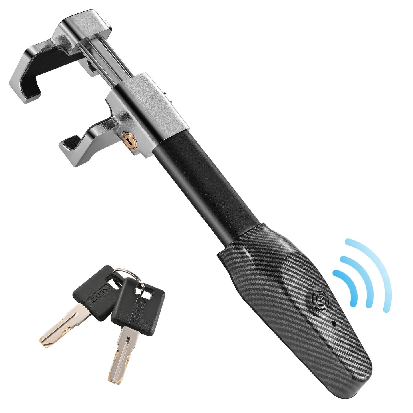 Steering Wheel Lock with Alarm 120Db Steering Wheel Crook Locks for Cars Lock Anti-Theft Device Heavy Duty Alloy Steel General