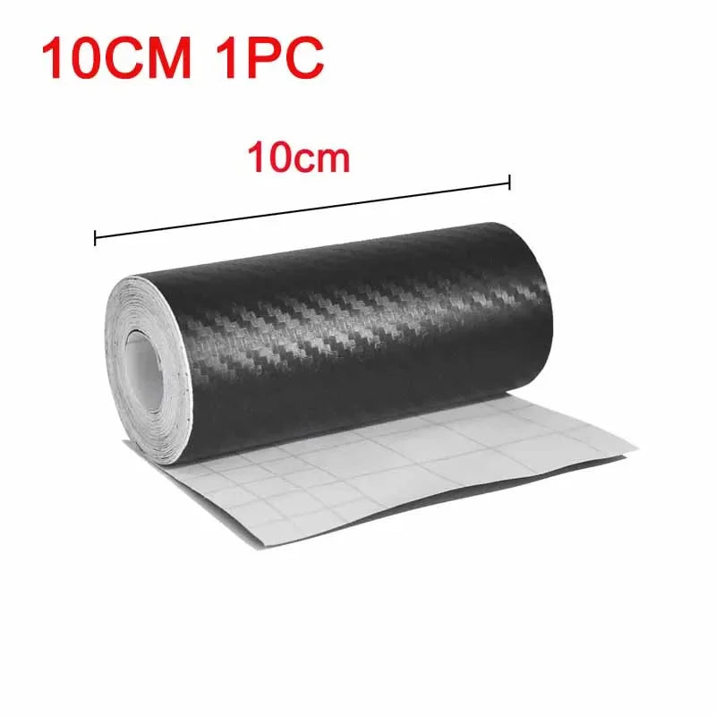 1-2Pcs Nano Carbon Fiber Car Sticker Paste Protector Strip DIY Automotive Protective Film Auto Door Sill Side anti Scratch Tape