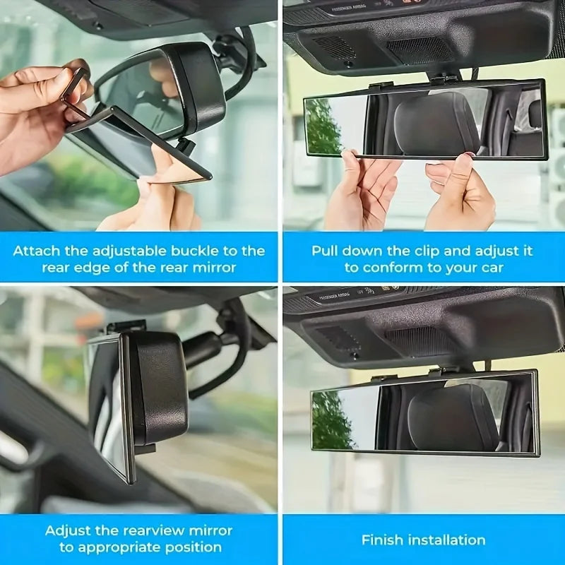 Universal anti Glare Wide Angle Convex Rearview Mirror Car Interior Rear View Baby Child Seat Watch Blue Sun Visor Goggle Safety
