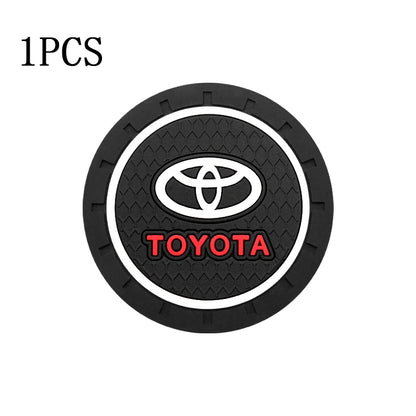 Car Water Coasters Non-Slip Water Cup anti Slip Mat for  Gazoo Racing Corolla Yaris Chr Auris Rav4 Auto Interior Accessory