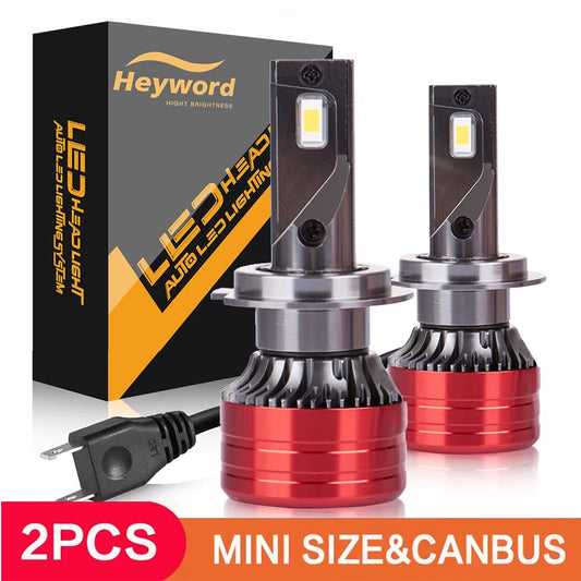 2Pcs Car Headlight H4 H7 H11 9005 9006 H1 LED Auto Bulbs 160W 24000LM Light Lamp 6000K 12V Led Headlight Bulbs