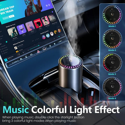 Car Diffuser Fragrance Smart Aroma Air Aromatherapy Humidifier Freshener Rechargeable Interior Accessories Perfume Oil Mounted