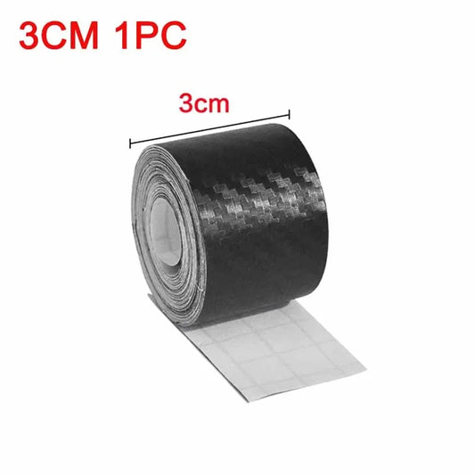 1-2Pcs Nano Carbon Fiber Car Sticker Paste Protector Strip DIY Automotive Protective Film Auto Door Sill Side anti Scratch Tape