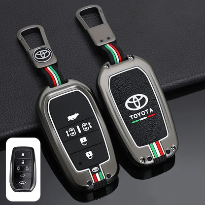 Car Remote Key Cover Case Shell for TOYOTA RAV4 Highland Coralla Hilux Fortuner Land Cruiser Camry Crown Keychain Accessories