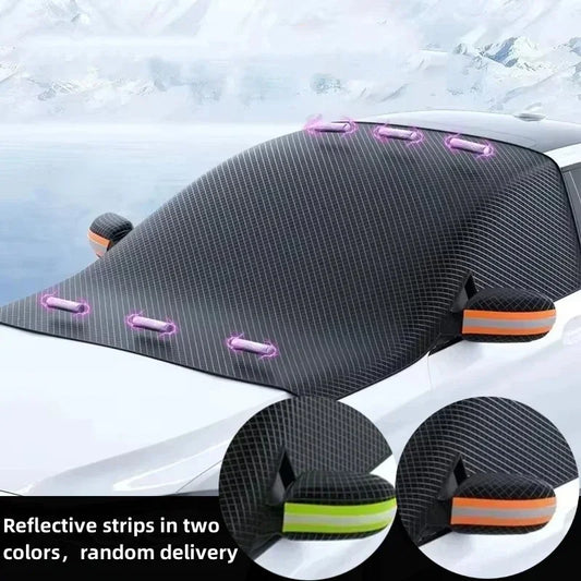 Universal Suv Snow Protector Universal Car Windshield Snow Cover with Magnets Premium Oxford Cloth Frost Protection for Winter