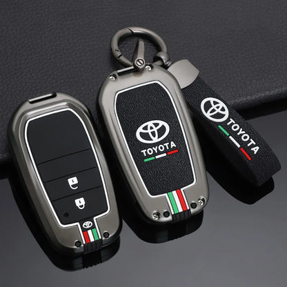 Car Remote Key Cover Case Shell for TOYOTA RAV4 Highland Coralla Hilux Fortuner Land Cruiser Camry Crown Keychain Accessories