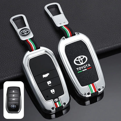 Car Remote Key Cover Case Shell for TOYOTA RAV4 Highland Coralla Hilux Fortuner Land Cruiser Camry Crown Keychain Accessories