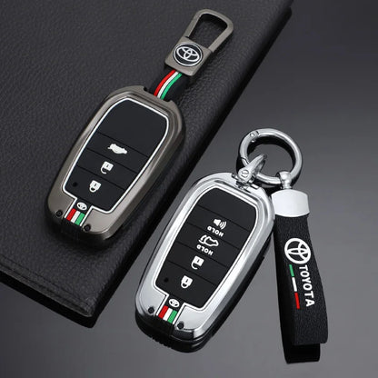 Car Remote Key Cover Case Shell for TOYOTA RAV4 Highland Coralla Hilux Fortuner Land Cruiser Camry Crown Keychain Accessories