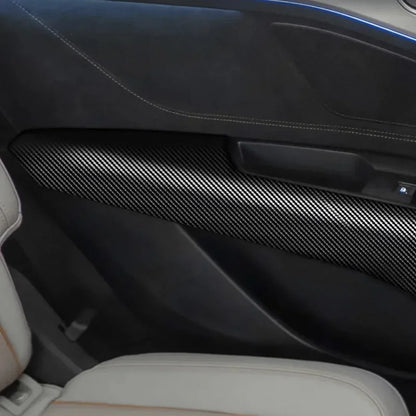 1-2Pcs Nano Carbon Fiber Car Sticker Paste Protector Strip DIY Automotive Protective Film Auto Door Sill Side anti Scratch Tape