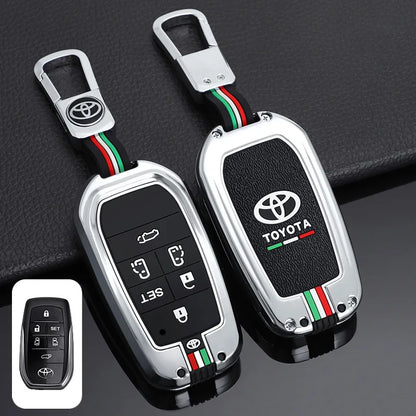 Car Remote Key Cover Case Shell for TOYOTA RAV4 Highland Coralla Hilux Fortuner Land Cruiser Camry Crown Keychain Accessories