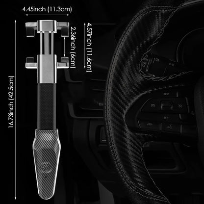 Steering Wheel Lock with Alarm 120Db Steering Wheel Crook Locks for Cars Lock Anti-Theft Device Heavy Duty Alloy Steel General