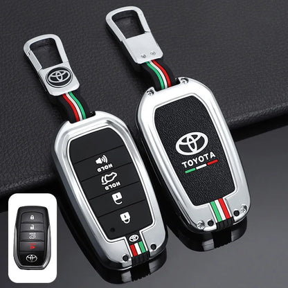 Car Remote Key Cover Case Shell for TOYOTA RAV4 Highland Coralla Hilux Fortuner Land Cruiser Camry Crown Keychain Accessories