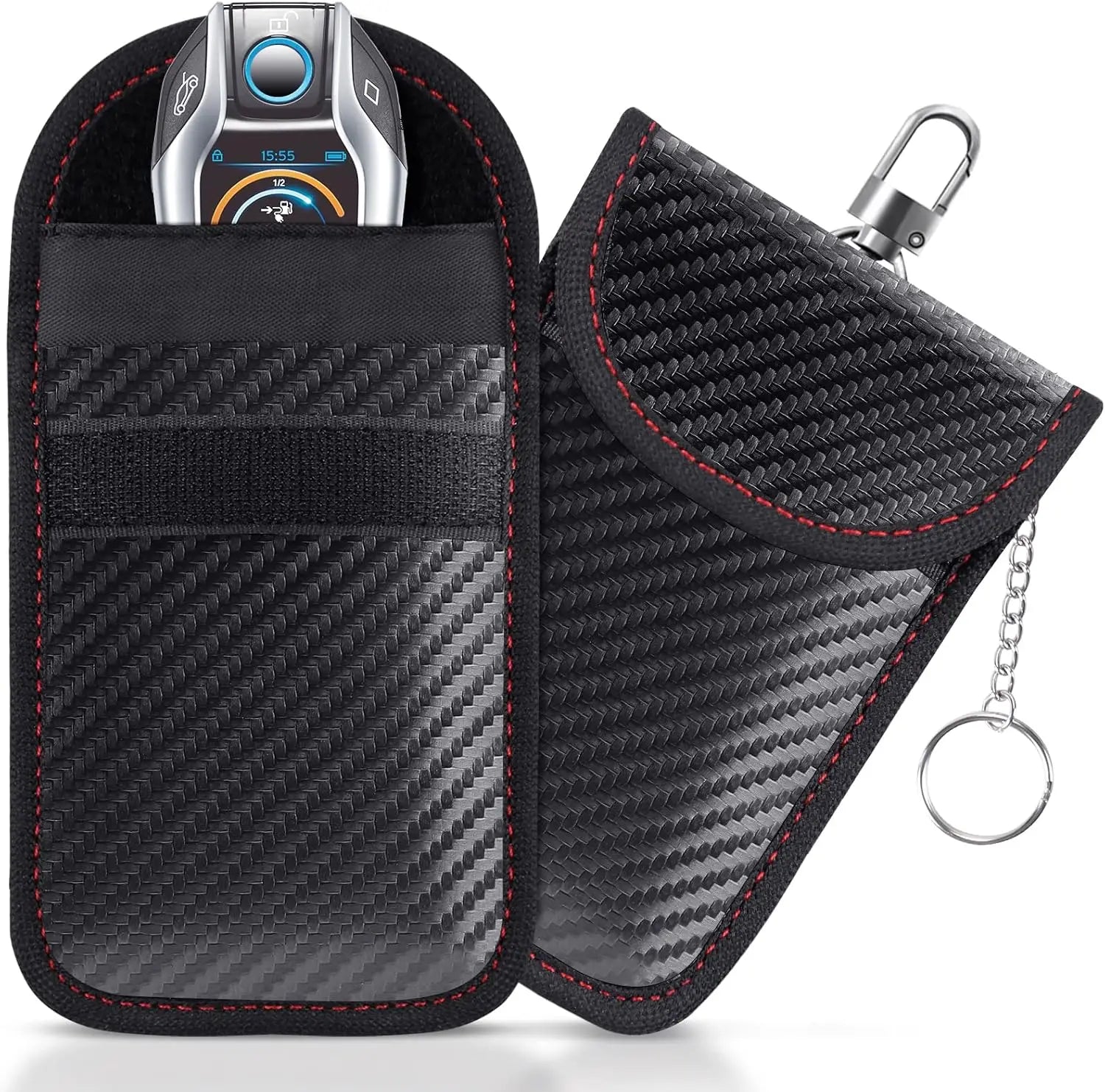 Anti Theft Faraday Box with Bag for Key Fob Cage RFID Faraday Key Fob Protector Radiation-Proof Mobile Phone Box Car Keyless