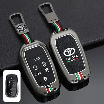 Car Remote Key Cover Case Shell for TOYOTA RAV4 Highland Coralla Hilux Fortuner Land Cruiser Camry Crown Keychain Accessories