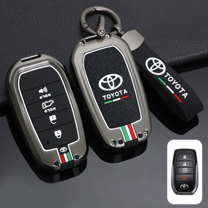 Car Remote Key Cover Case Shell for TOYOTA RAV4 Highland Coralla Hilux Fortuner Land Cruiser Camry Crown Keychain Accessories