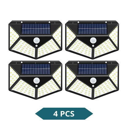1-8Pcs Multifunctional LED Solar Light with Motion Sensor Outdoor Garden Courtyard Waterproof Decoration 140° Lighting Wall Lamp