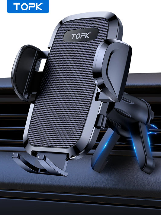 TOPK D36-S Car Phone Holder Mount - Metal Hook Cell Phone Holder for Car Air Vent for All Phones