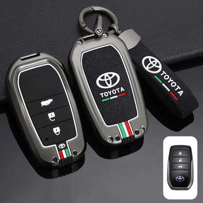 Car Remote Key Cover Case Shell for TOYOTA RAV4 Highland Coralla Hilux Fortuner Land Cruiser Camry Crown Keychain Accessories