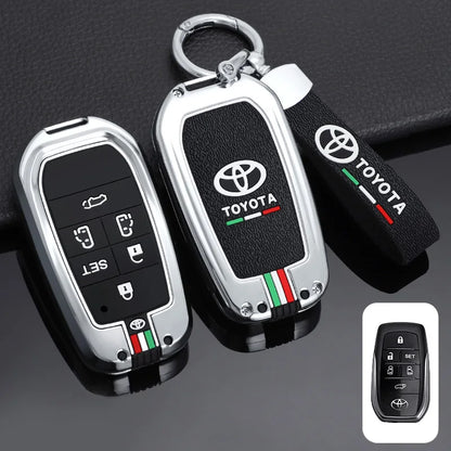 Car Remote Key Cover Case Shell for TOYOTA RAV4 Highland Coralla Hilux Fortuner Land Cruiser Camry Crown Keychain Accessories