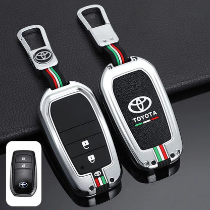 Car Remote Key Cover Case Shell for TOYOTA RAV4 Highland Coralla Hilux Fortuner Land Cruiser Camry Crown Keychain Accessories