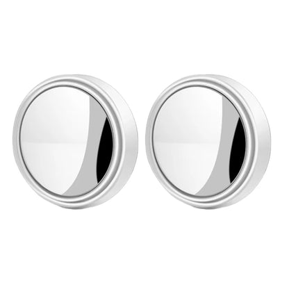2Pcs round Frame Convex Blind Spot Mirror Safety Driving Wide-Angle 360 Degree Adjustable Clear Rearview Mirror Car Accessories