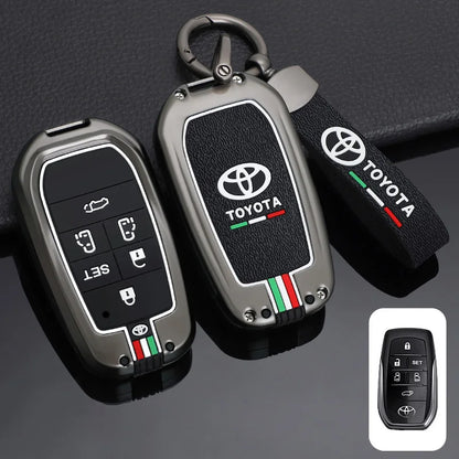 Car Remote Key Cover Case Shell for TOYOTA RAV4 Highland Coralla Hilux Fortuner Land Cruiser Camry Crown Keychain Accessories