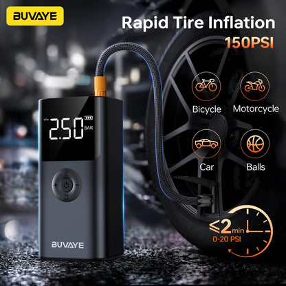 4 in 1 2500A Portable Jump Starter Power Bank 150PSI Air Pump Booster Car Battery 12V Car Battery Starter Powerbank
