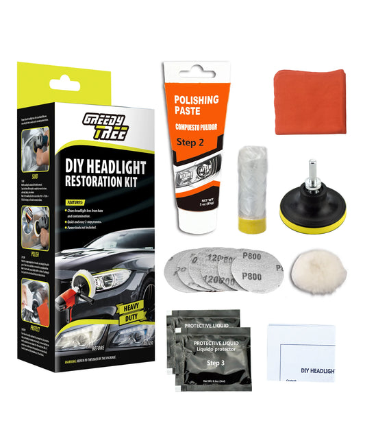 Car Headlight Polish Restoration Kit Automotive Headlight Care Tool Headlight Restoration Kit Car Headlight Restoration Liquid
