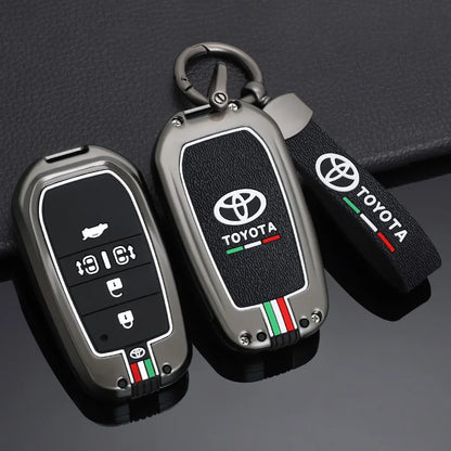 Car Remote Key Cover Case Shell for TOYOTA RAV4 Highland Coralla Hilux Fortuner Land Cruiser Camry Crown Keychain Accessories