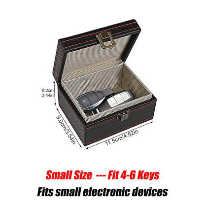 Anti Theft Faraday Box with Bag for Key Fob Cage RFID Faraday Key Fob Protector Radiation-Proof Mobile Phone Box Car Keyless