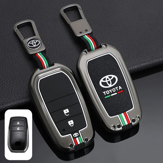 Car Remote Key Cover Case Shell for TOYOTA RAV4 Highland Coralla Hilux Fortuner Land Cruiser Camry Crown Keychain Accessories