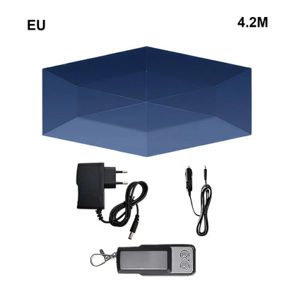 Car Umbrella Fully-Automatic Awning Tent Auto Smart Insulated Cover Outdoor Waterproof Folded Canopy Cover Sun Shade Car Tent
